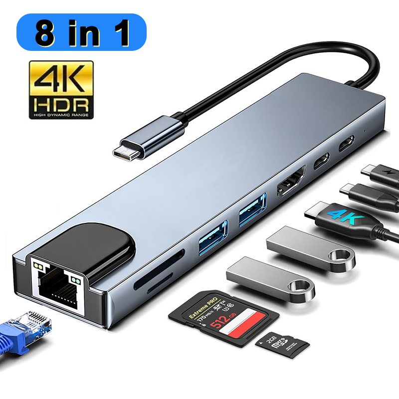 Home Office For Mac - Hub USB tipo C 8 en