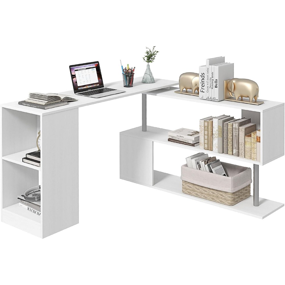 Home Office Shed - Escritorio de Computadora Esquinero Giratorio de