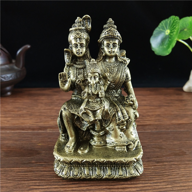 Home Office Feng Shui - Estatua de Shiva de Color Bronce,