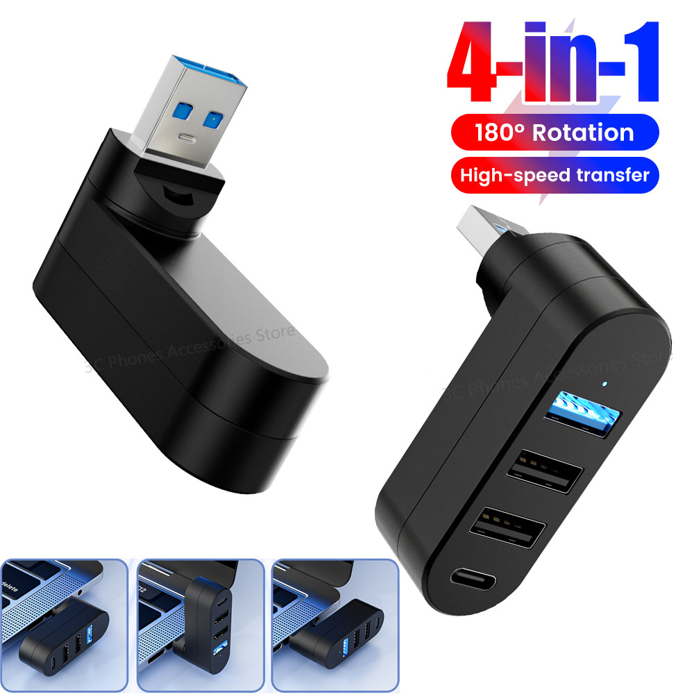 Home Office For Mac - HUB USB giratorio USB3.0 2,0 tipo