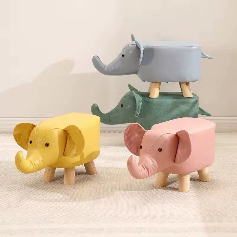 Home Office Interior Design - Asiento reposapiés de elefante para el