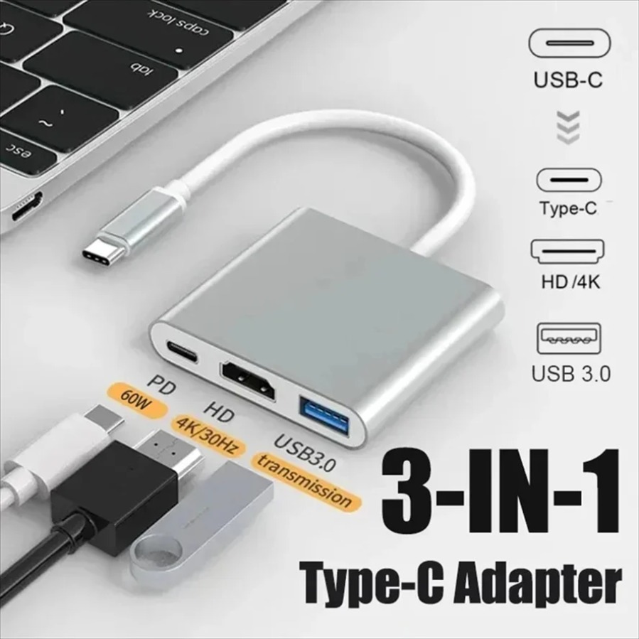 Adaptador USB 3.0 3 en 1, USB- - Home Office For Mac reseña y precio