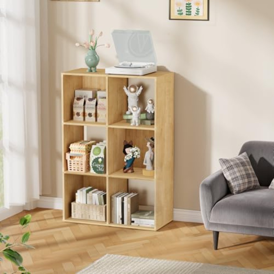 Organizador de almacenamiento  - Bookcase Wood Shelf reseña y precio