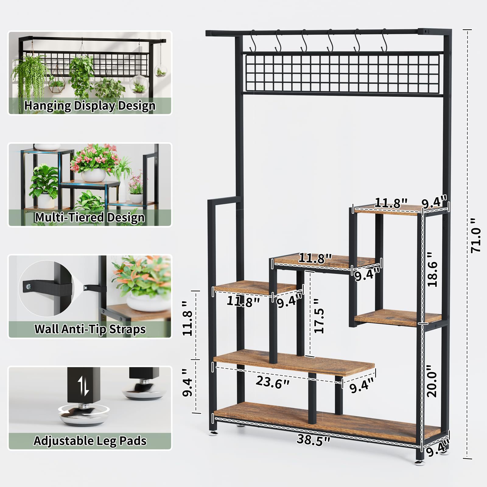 Estantería Moderna para Libros - Bookcase Wood Shelf reseña y precio