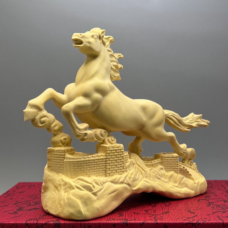 Estatua de caballo de madera d - Home Office Feng Shui reseña y precio
