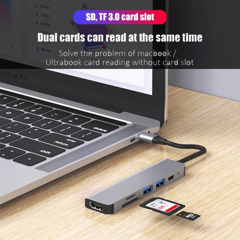 Adaptador USB C Hub tipo C 3,0 - Home Office For Mac reseña y precio