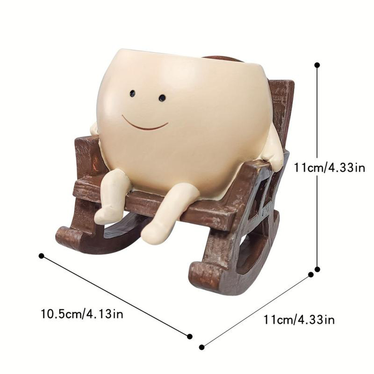 1 maceta decorativa de resina, - Home Office Shed reseña y precio