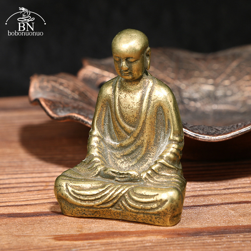Estatua de Buda de latón antig - Home Office Feng Shui reseña y precio