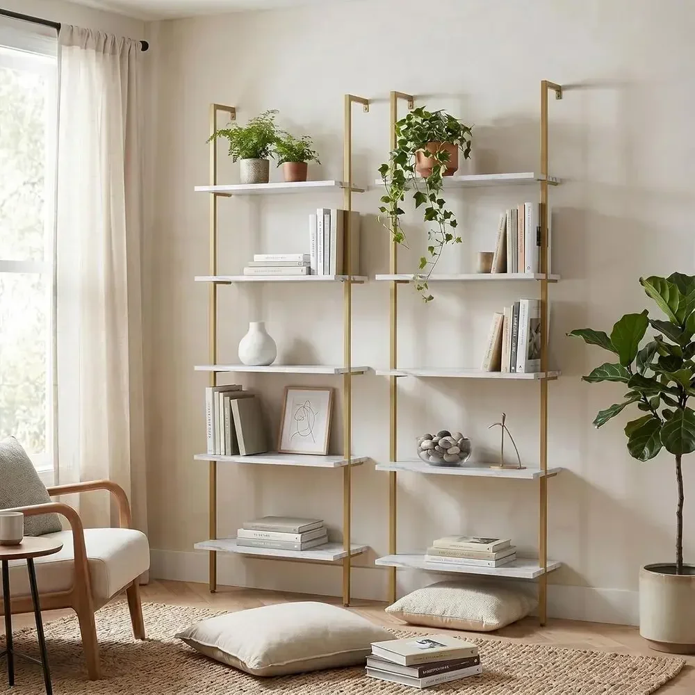 Estantería de Madera de 5 Nive - Home Office Industrial Style reseña y precio