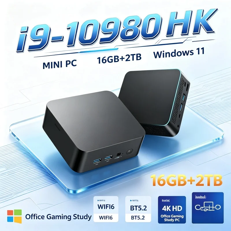 Mini PC Intel Core I9-10980HK  - Home Office Windows 11 reseña y precio