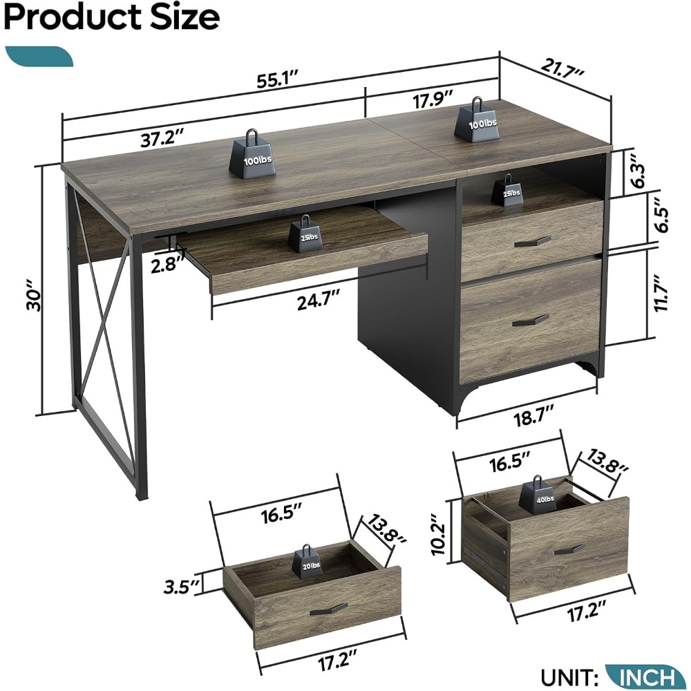 Escritorio de Estilo Industria - Home Office Industrial Style reseña y precio