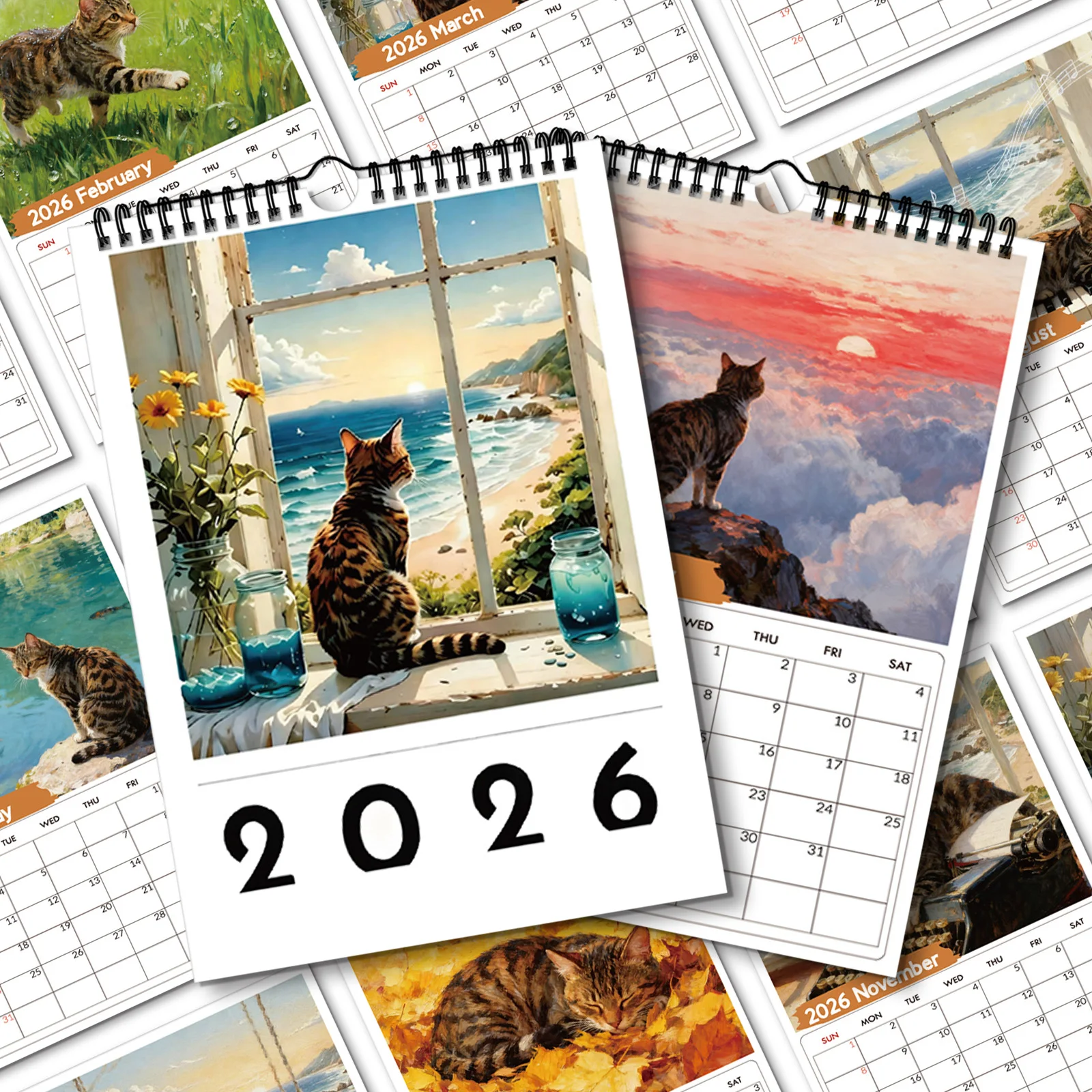 Calendario de pared 2026 con t - Home Office With View reseña y precio