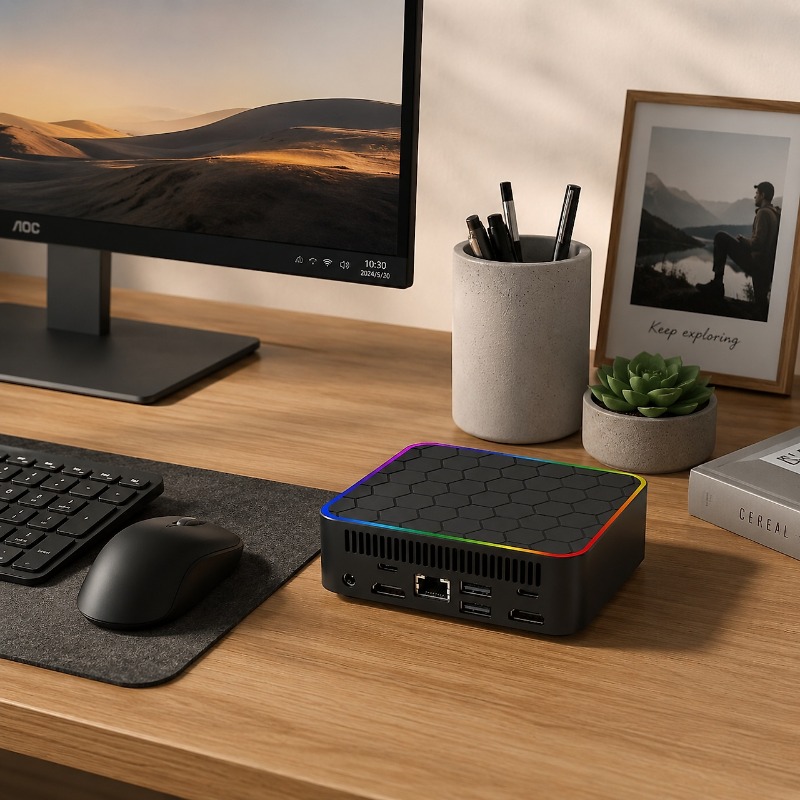 Mini PC Hexagonal Más Vendida  - Home Office Border Force reseña y precio
