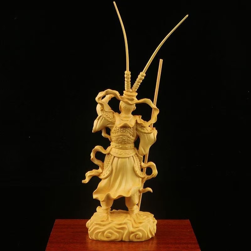 Estatua de Madera del Rey Mono - Home Office Feng Shui reseña y precio