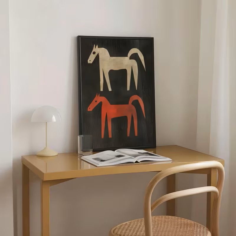 Póster de Lona con Diseño de C - Home Office Interior Design reseña y precio