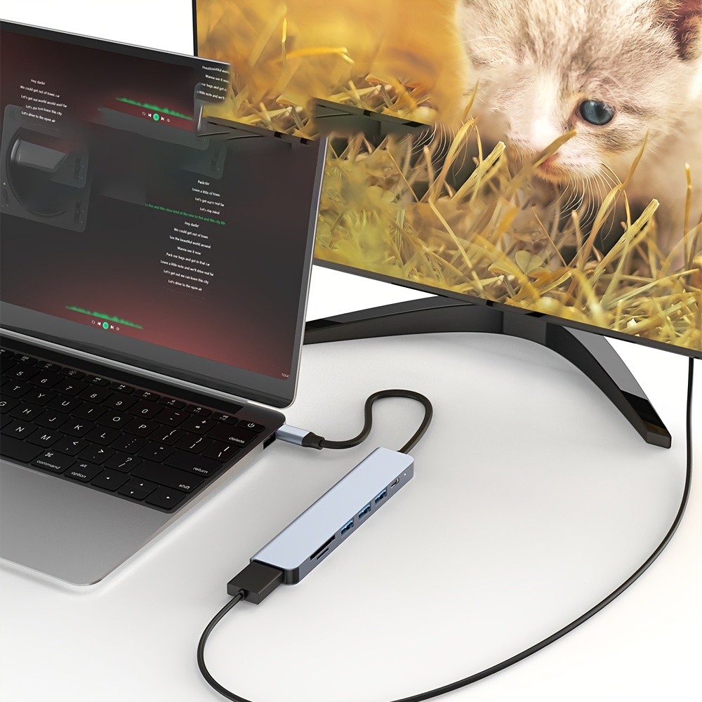 Hub USB C 7 en 1 con HDMI 4K,  - Home Office For Mac reseña y precio