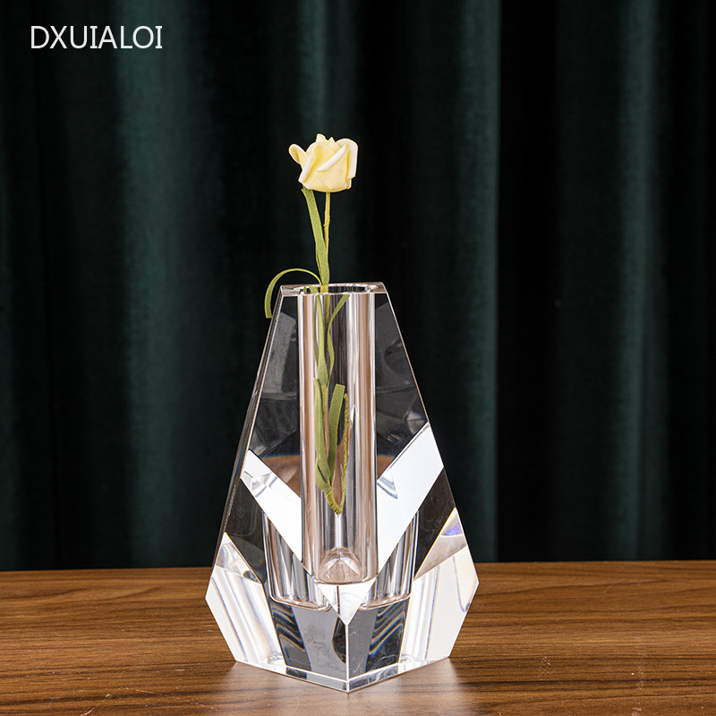 Florero de cristal minimalista - Home Office Interior Design reseña y precio