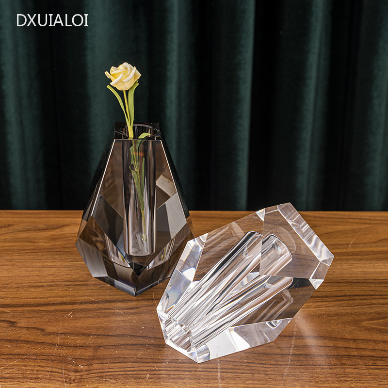 Florero de cristal minimalista - Home Office Interior Design reseña y precio