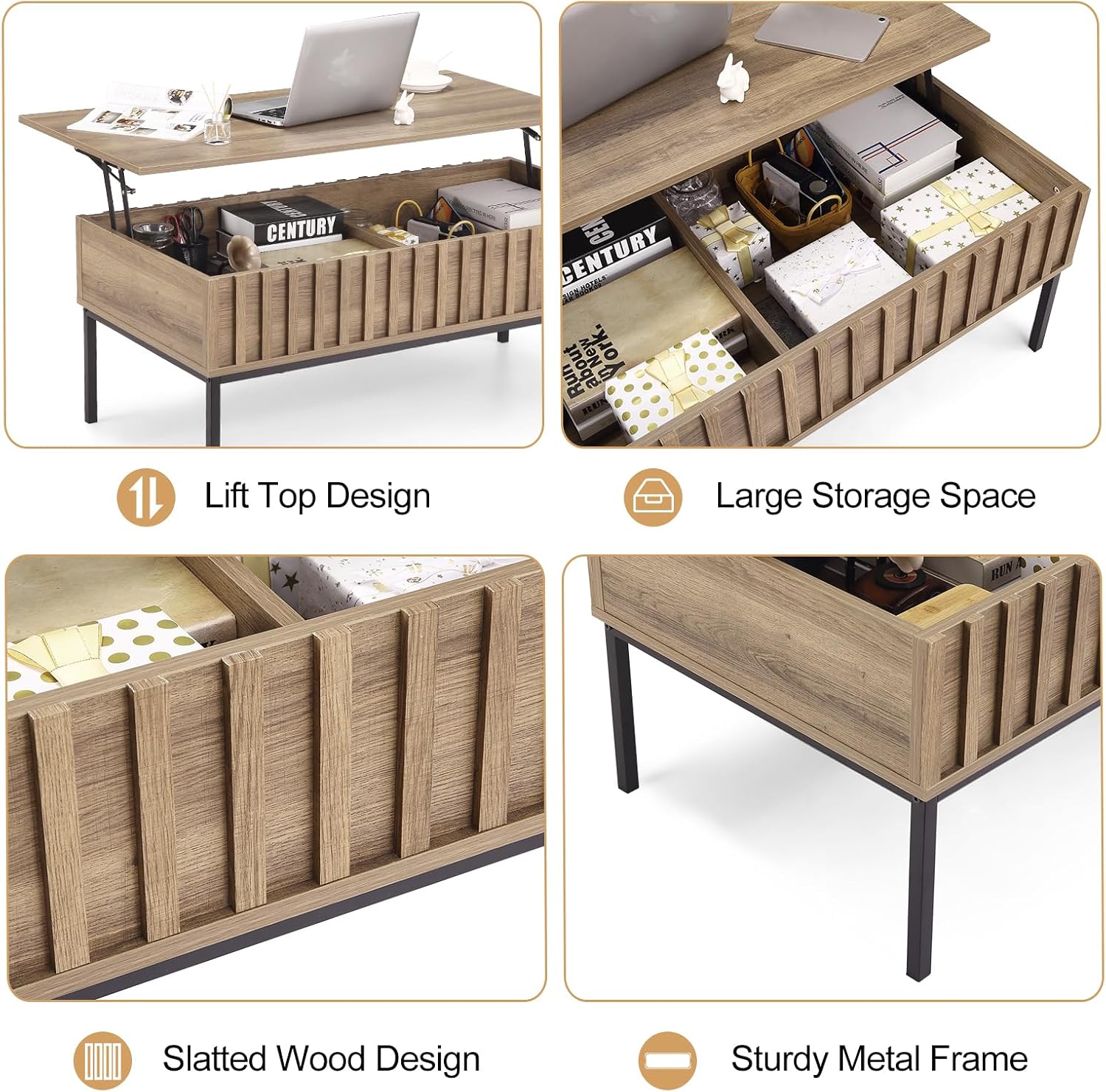Mesa de centro elevable de mad - Home Office Industrial Style reseña y precio