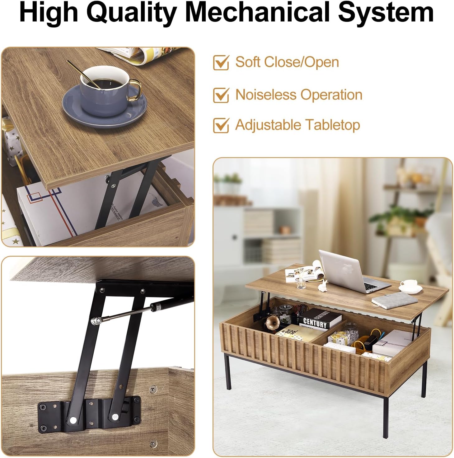 Mesa de centro elevable de mad - Home Office Industrial Style reseña y precio