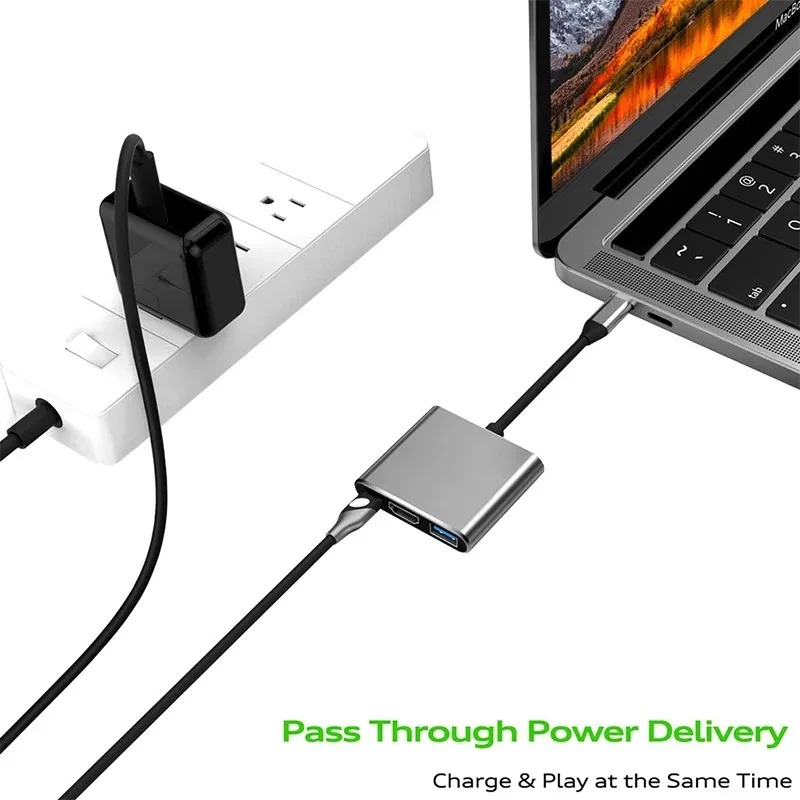 USB C HUB 3 en 1 tipo C 3,0 a  - Home Office For Mac reseña y precio