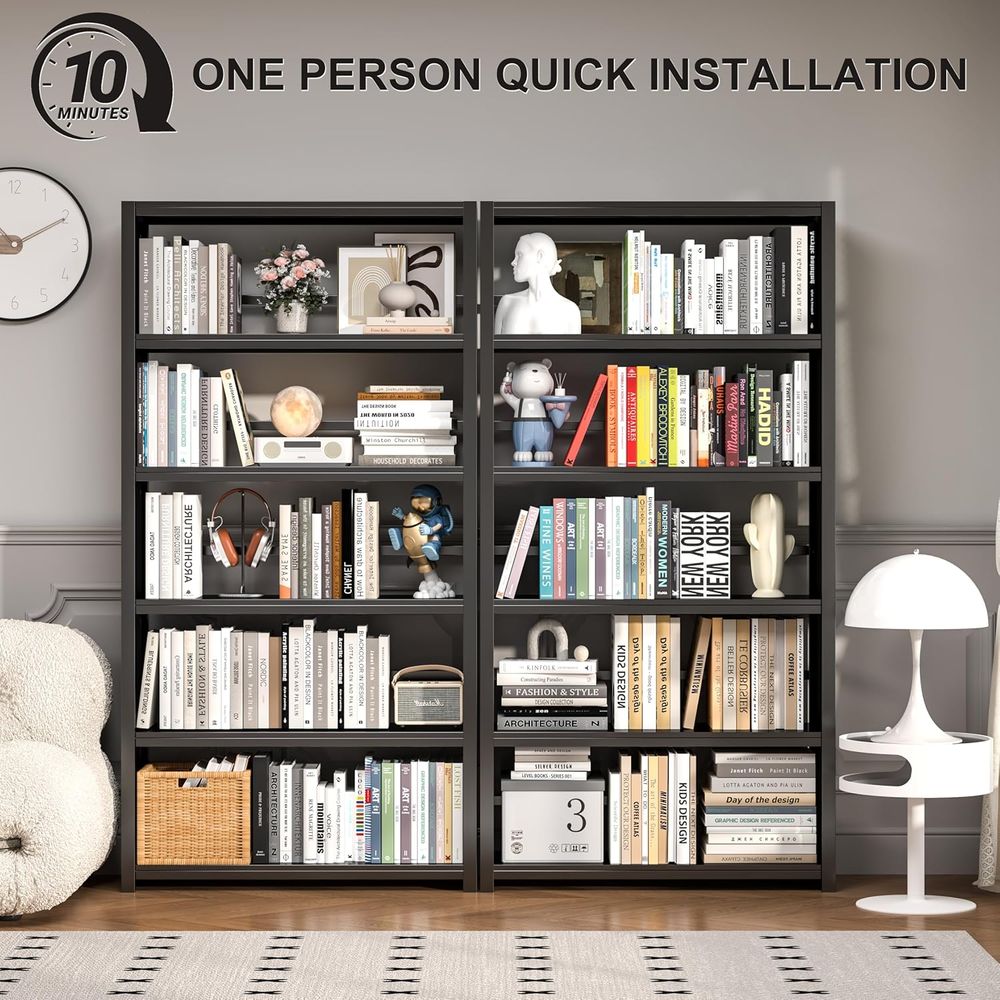 Estantería Metálica Negra de A - Home Office Industrial Style reseña y precio