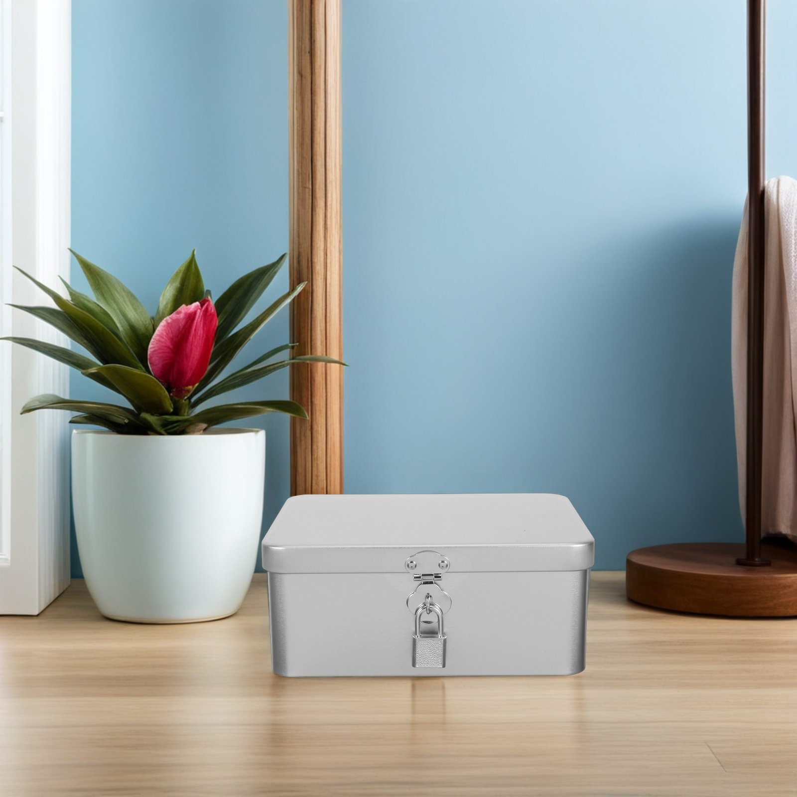 Caja de hojalata pequeña de me - Home Office Industrial Design reseña y precio