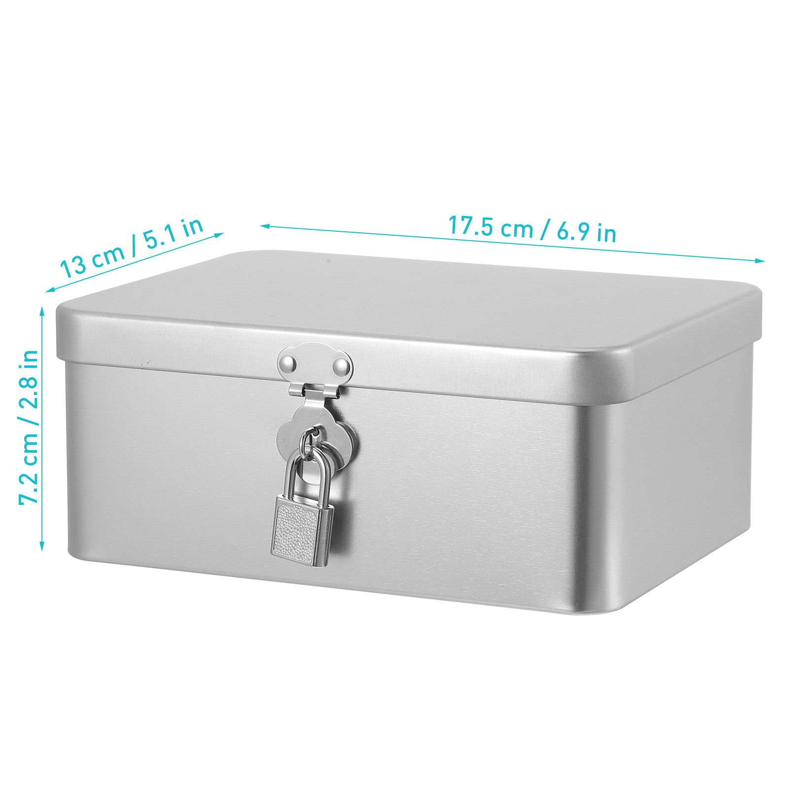 Caja de hojalata pequeña de me - Home Office Industrial Design reseña y precio