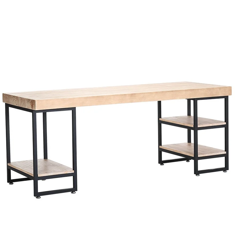 -Escritorio de madera para ord - Home Office Industrial Design reseña y precio