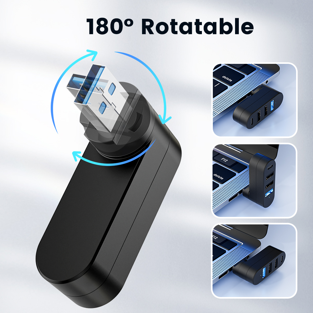 HUB USB giratorio USB3.0 2,0 t - Home Office For Mac reseña y precio