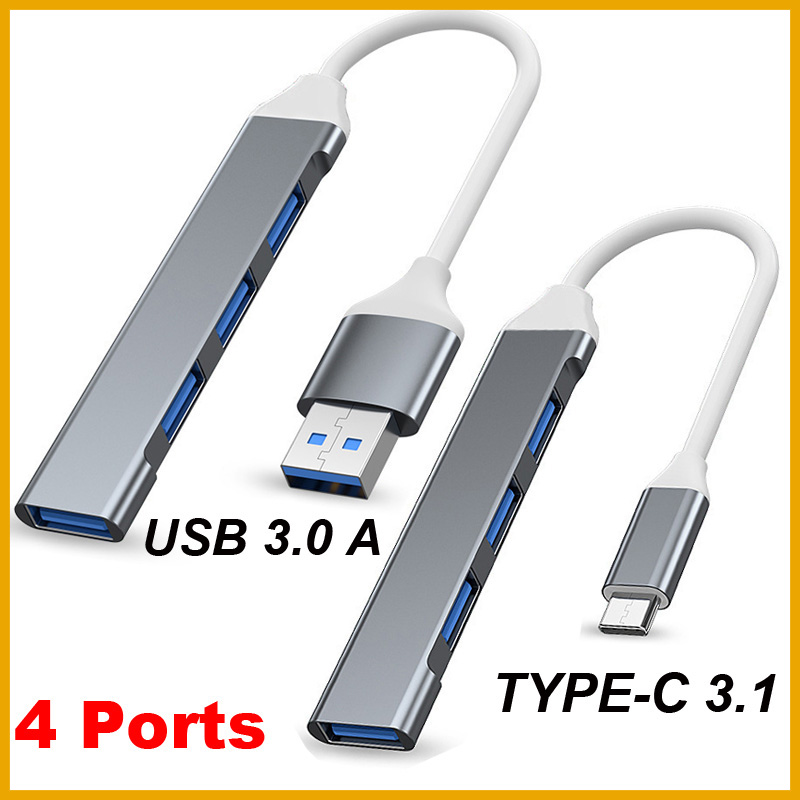 Hub USB 3.0 TIPO-C 3.1 de 4 pu - Home Office For Mac reseña y precio