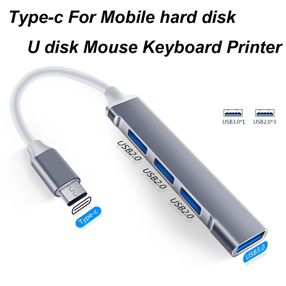 Hub USB 3.0 TIPO-C 3.1 de 4 pu - Home Office For Mac reseña y precio