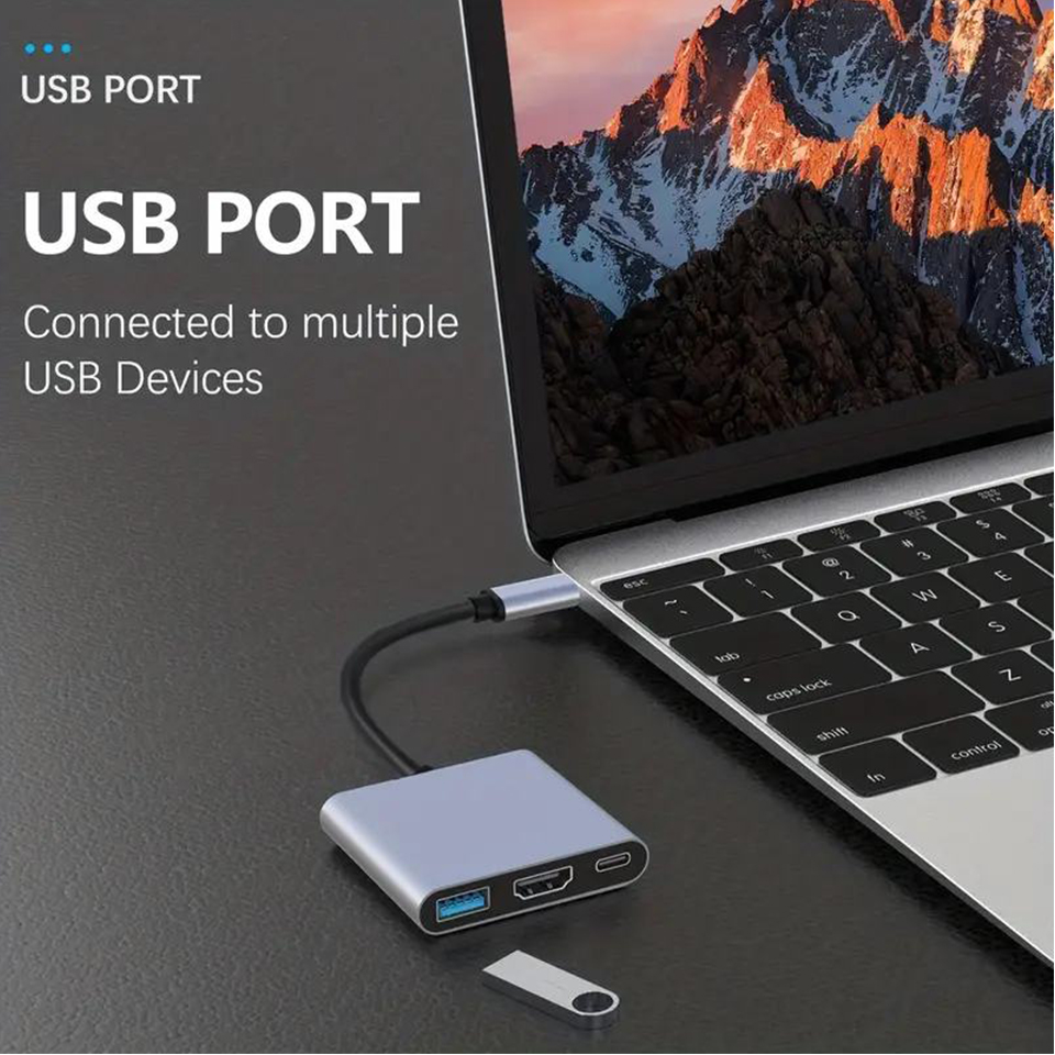 Adaptador de Carga 3 en 1 Tipo - Home Office For Mac reseña y precio