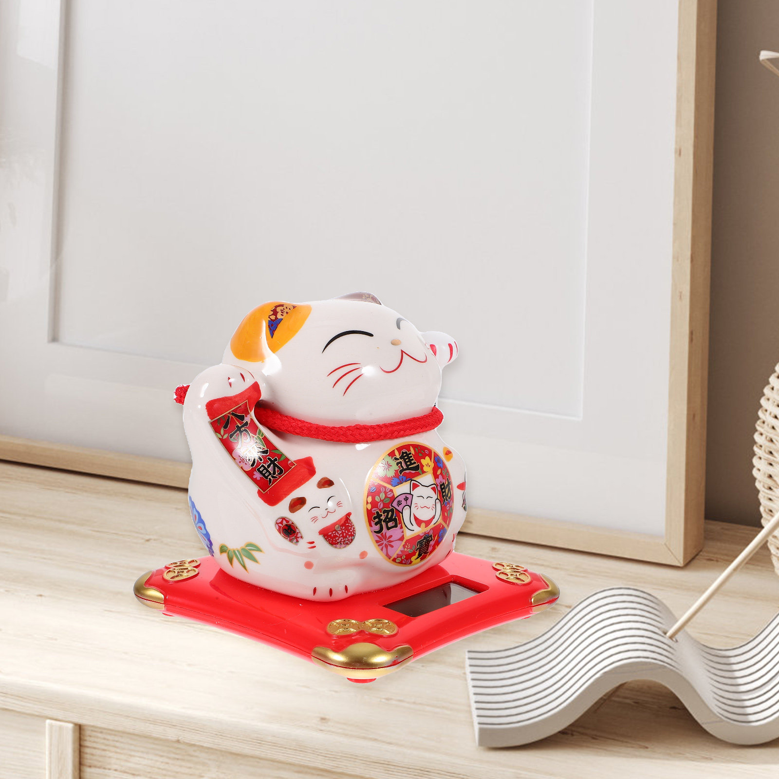 Adorno de Gato con Energía Sol - Home Office Feng Shui reseña y precio