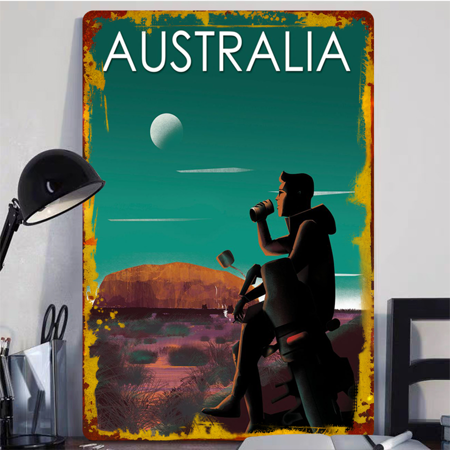 Paisaje australiano, arte de p - Home Office Australia reseña y precio