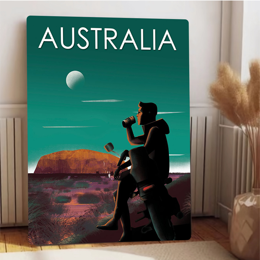 Paisaje australiano, arte de p - Home Office Australia reseña y precio
