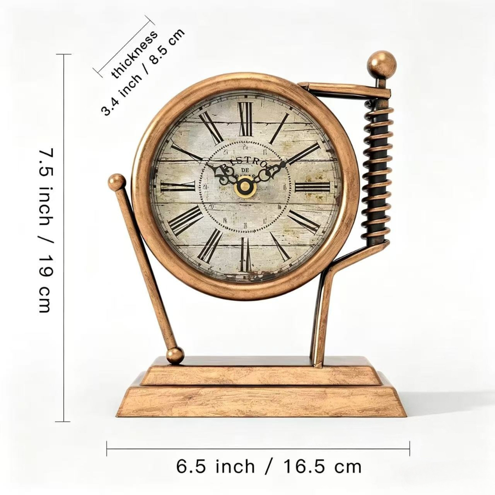 Reloj de Escritorio Metálico R - Home Office Industrial Style reseña y precio
