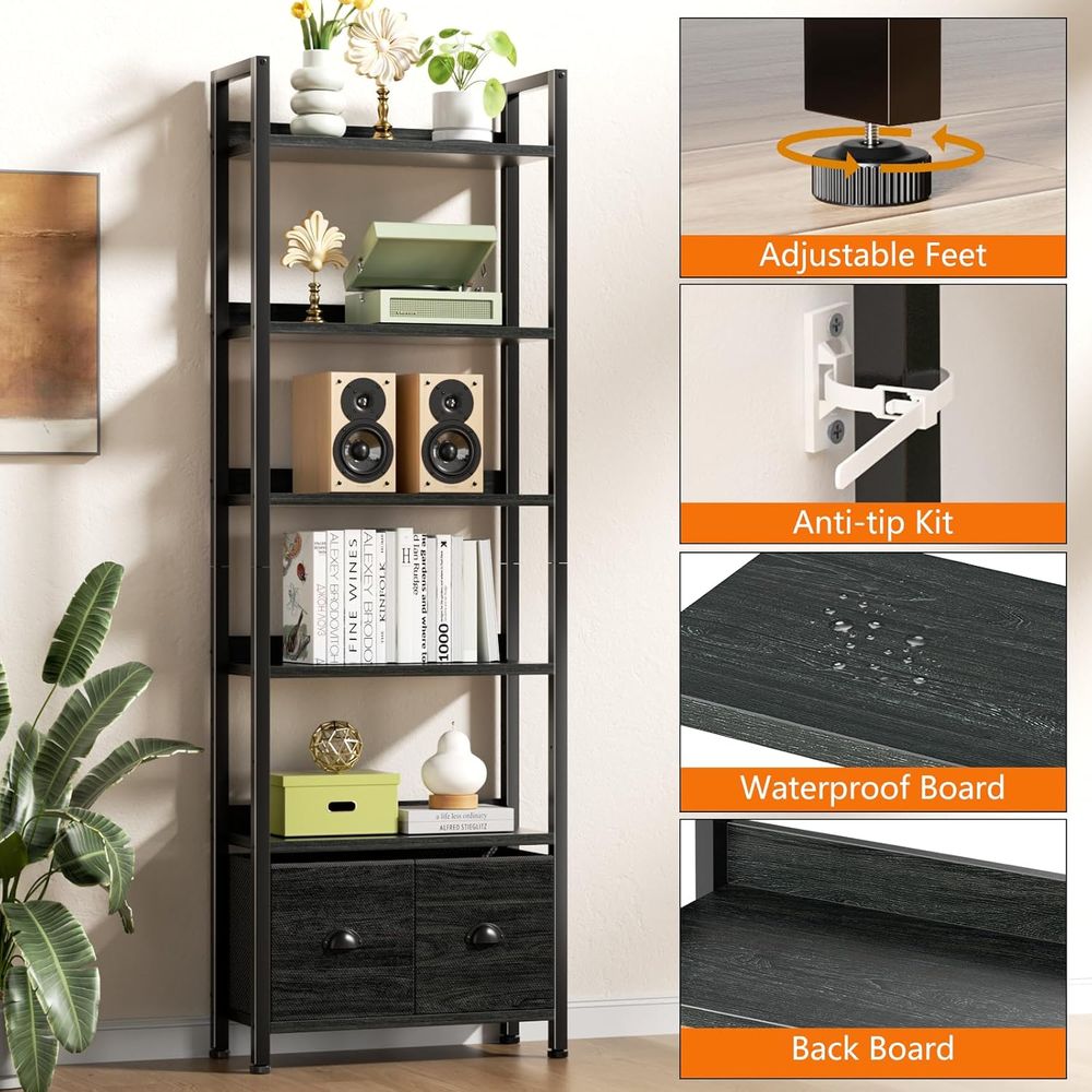 Librería Alta de 6 Niveles con - Home Office Industrial Style reseña y precio